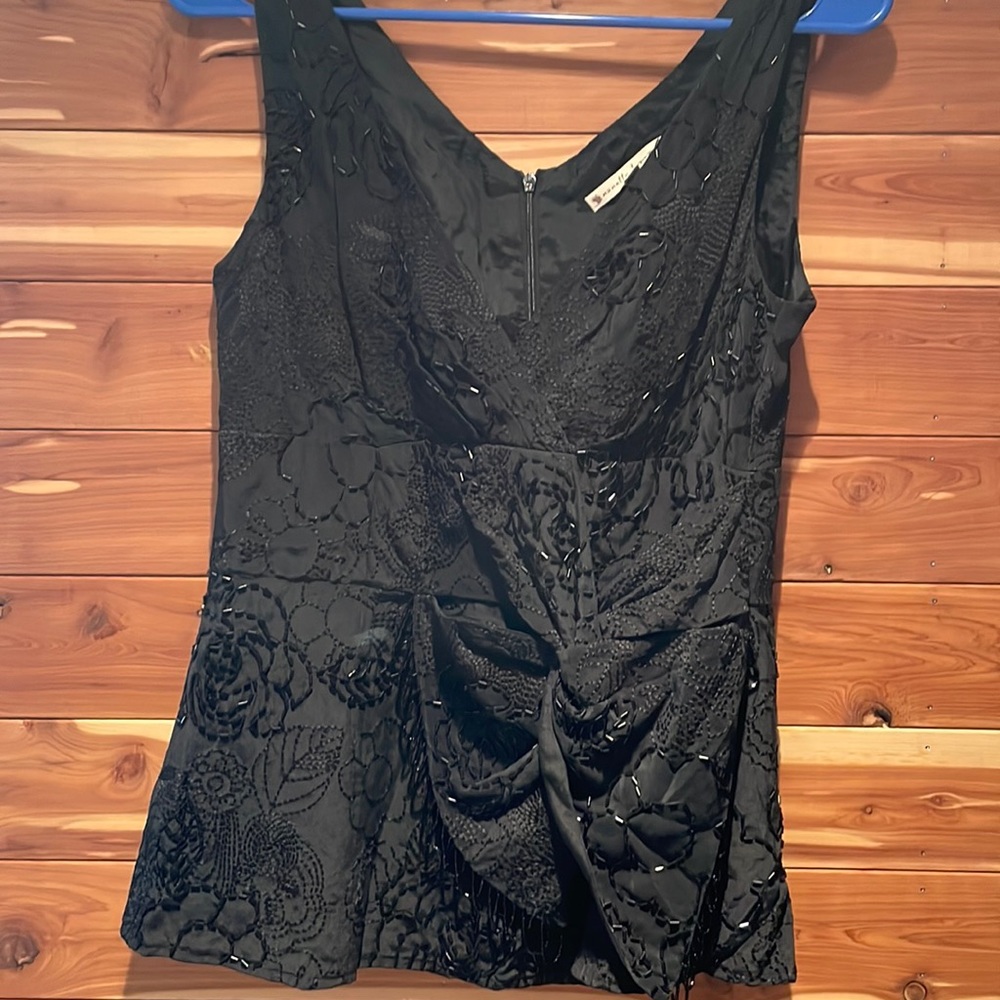 Stunning Nanette Lenore top with detailed beading, never worn